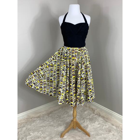 Anthropologie Girls from Savoy Retro 50s Summer Halter Dress Rockabilly PinUp - Picture 4 of 13